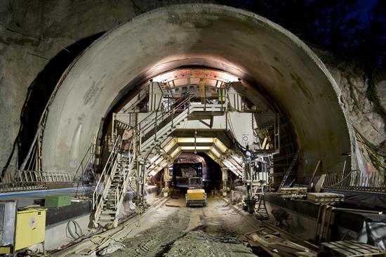 construction of tunnel