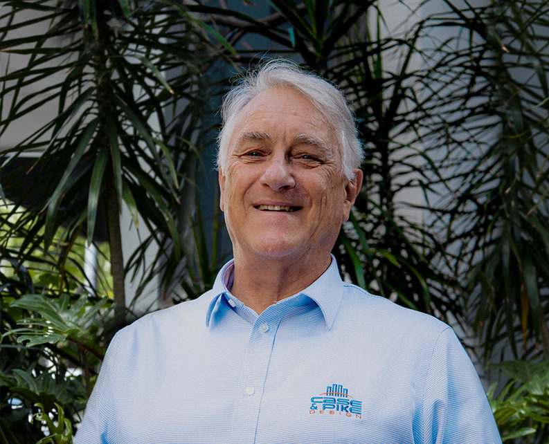 corporate headshot portrait of civil structural design man engineer barry pike at the garden portrait shot